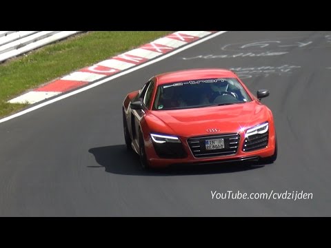 Audi R8 E-tron Testing on the Nurburgring
