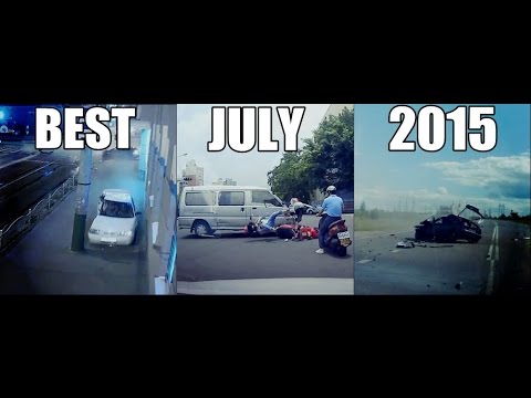 Жесткие аварии Июль 2015 / Car crash compilation 18+