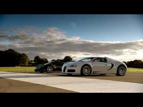 Bugatti Veyron vs Pagani Zonda F Roadster drag race