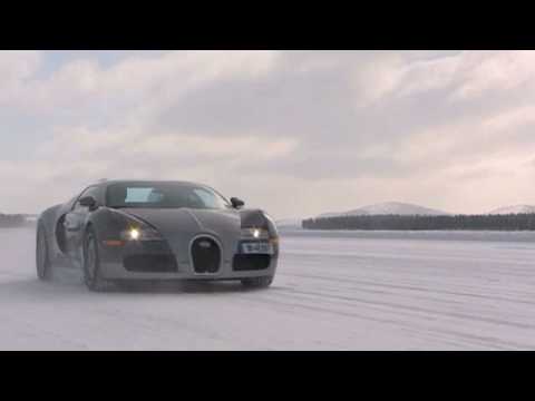 Bugatti Veyron 16.4 in snow test drive Pt. II / Sweden