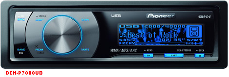 В премиум-классе появилась новая модель MP3/WMA/WAV/AAC CD-ресивера DEH-P7000UB