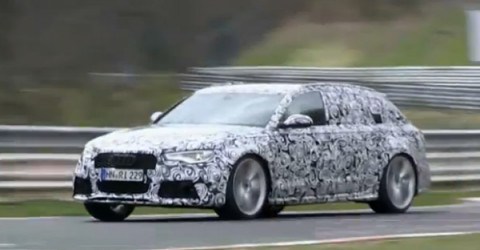 Audi RS6 Avant попала в объективы видеокамер во время дорожных тестов