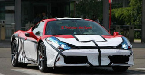 Суперкар Ferrari 458 Italia заметили на тестах