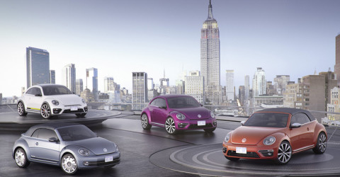 В Нью-Йорке дебютировали новенькие версии Volkswagen Beetle