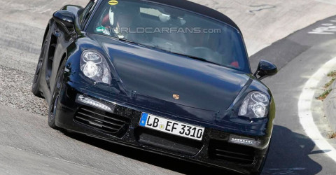 Обновленный Porsche Boxster прокатился на трассе Нюрбургринга