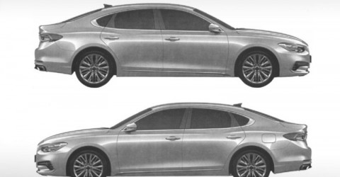 В РФ показали патенты дизайна громадного седана Hyundai