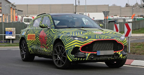 Aston Martin начала тестировать свой первый SUV на Нюрбургринге