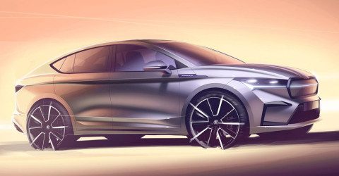 Skoda показала дизайн нового купе-кроссовера Enyaq Coupe iV