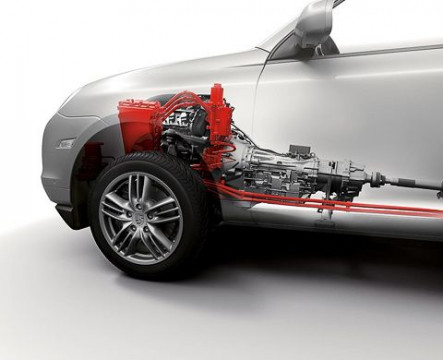 Трёхлитровый мотор V6 3.0, оснащённый приводным нагнетателем, был позаимствован у семейства Audi S4, а восьмиступенчатый «автомат» разработан фирмой Aisin.