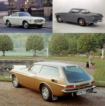 Небольшое купе Volvo P1800 длиной 4394 мм появилось в 1961 году. Модель оснащалась мотором 1.8 и двухлитровой «четвёркой», которые в разные годы выдавали от 100 до 130 сил, а наиболее мощная версия P1800S развивала 190 км/ч.
