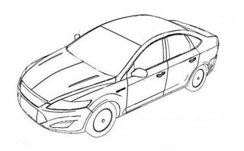 Рисунки рестайлингового Ford Mondeo, предоставленные в патентное ведомство. Иллюстрация с сайта autotelegraaf.nl