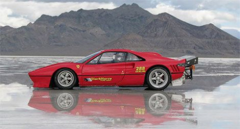 Ferrari 288 GTO at Bonneville Salt Flats - World's Fastest Ferrari 275.4 mph