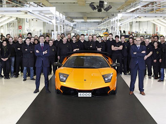 Lamborghini выпустила 4-тысячный экземпляр суперкара Murcielago