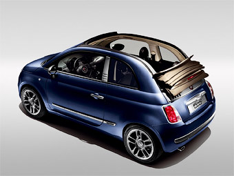 Fiat представил "джинсовую" версию кабриолета "500"