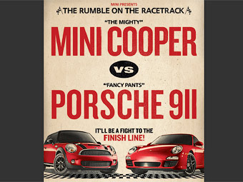 MINI бросила вызов Porsche