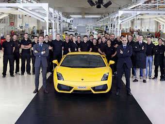 Lamborghini выпустила 10-тысячный экземпляр Gallardo