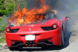 Ferrari отзывает все суперкары 458 Italia из-за угрозы возгорания