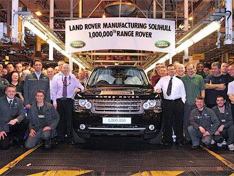 Выпущен миллионный экземпляр внедорожника Range Rover