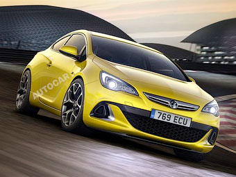 Британский журнал раздобыл рендеры нового Opel Astra OPC