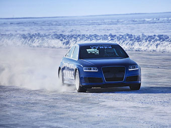 Audi RS6 установил новый мировой рекорд скорости на льду