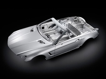 Mercedes-Benz SL следующего поколения станет полностью алюминиевым