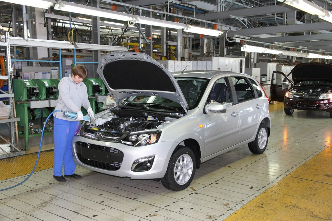 Lada Kalina Sport конвейер