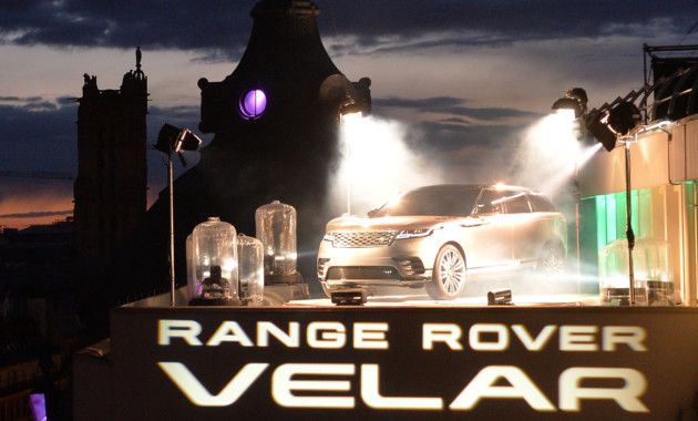 Дебют кросса Land Rover RR Velar состоялась на крыше дома в Париже