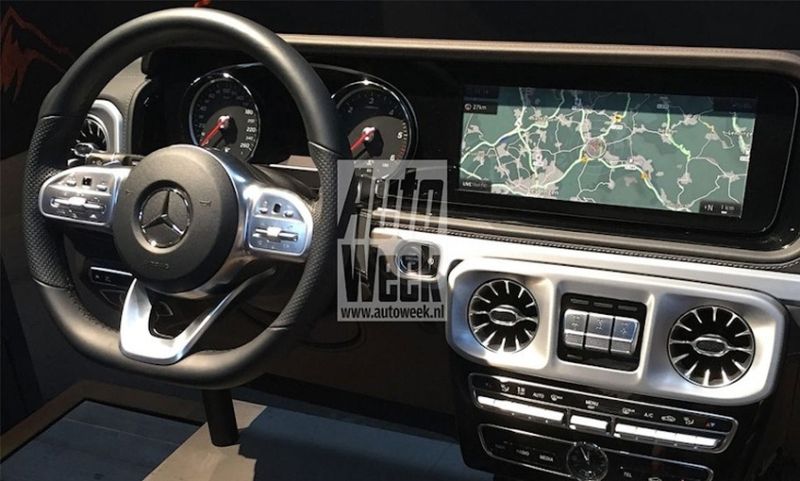 Новая партия снимков интерьера нового Mercedes-Benz G-Class