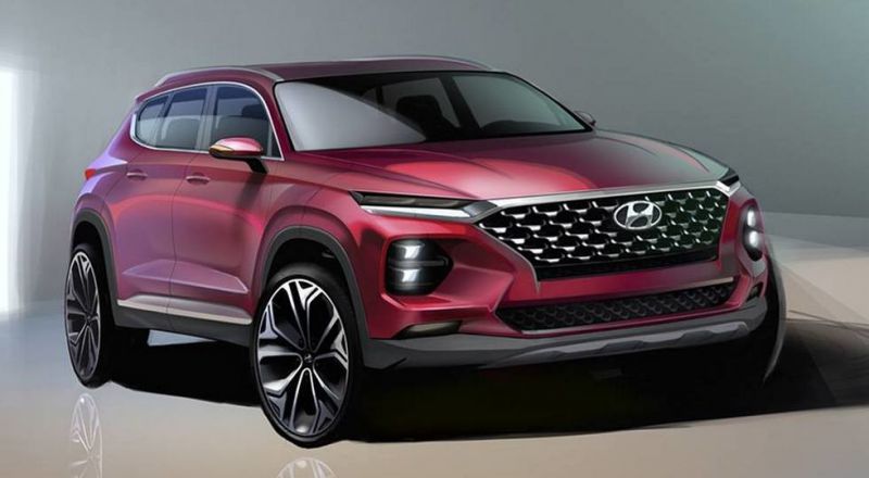Hyundai явила дизайнерское решение новой Santa Fe
