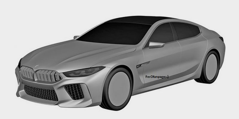 BMW M8 Gran Coupe: дизайн рассекретили до премьеры