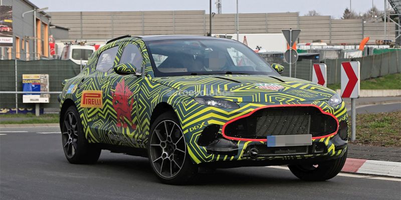 Aston Martin начала тестировать свой первый SUV на Нюрбургринге
