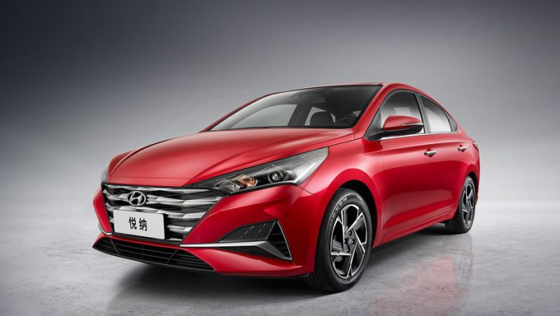 Hyundai Verna в китайской версии прошел редизайн передней части