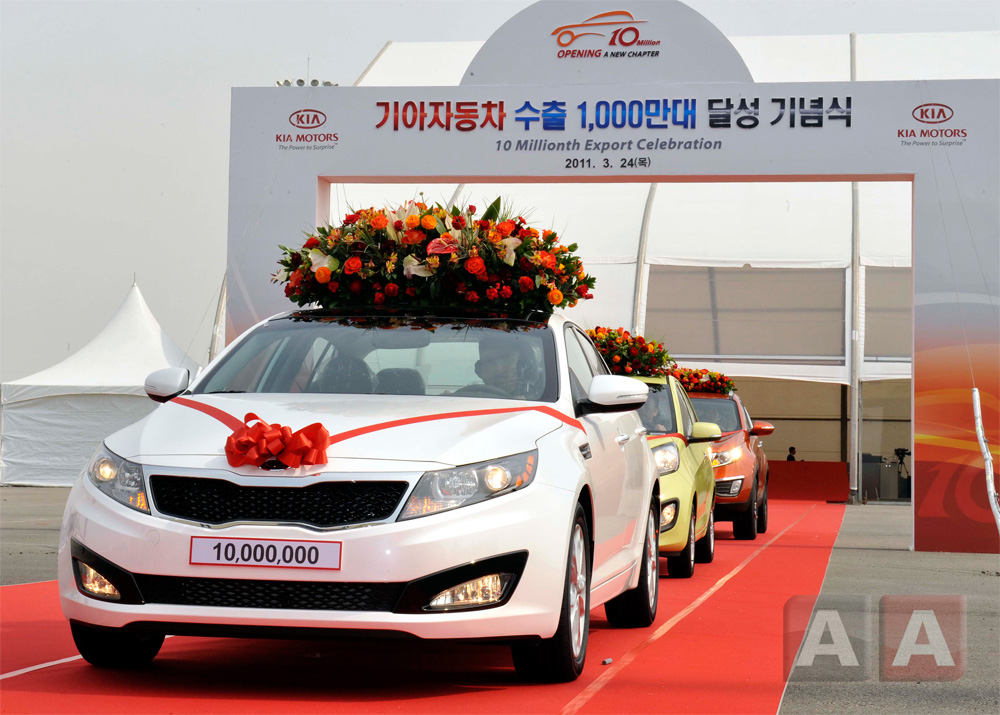 Kia Optima стал 10-миллионным экспортным автомобилем.