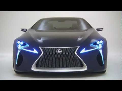 Blue Lexus LF-LC concept car