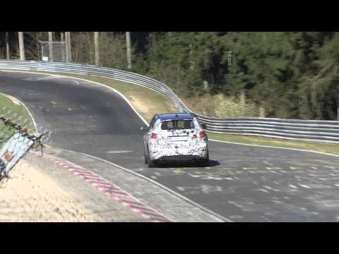 2016 BMW X1 spy video at the Nurburgring 