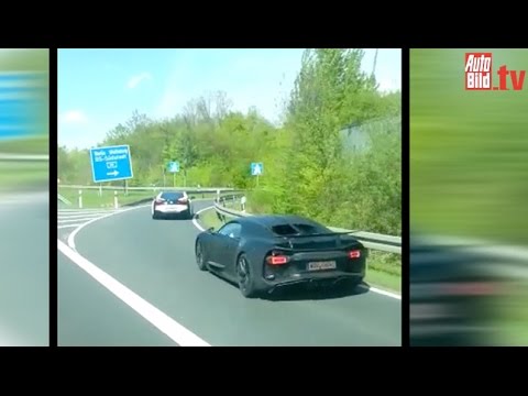 Первое видео с Bugatti Chiron