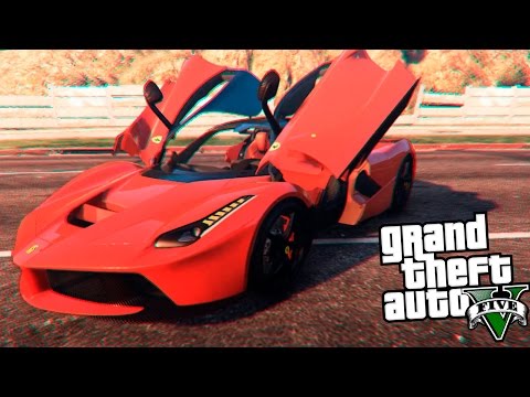 GTA 5 Моды:  Ferrari LaFerrari - Тест Драйв!