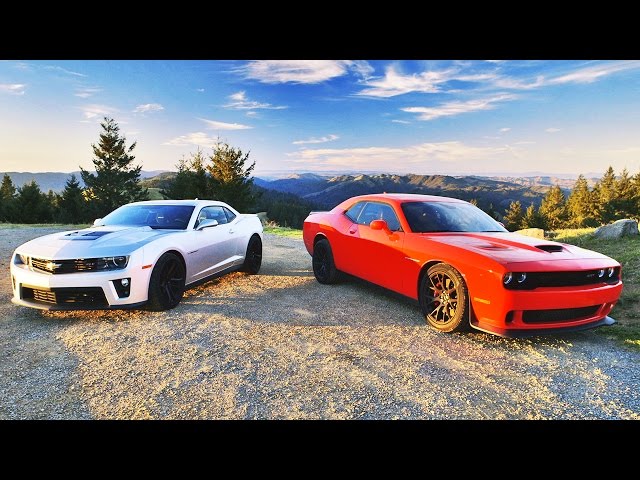 2015 Dodge Challenger SRT Hellcat vs. 2015 Chevrolet Camaro ZL1! - Head 2 Head Ep. 61