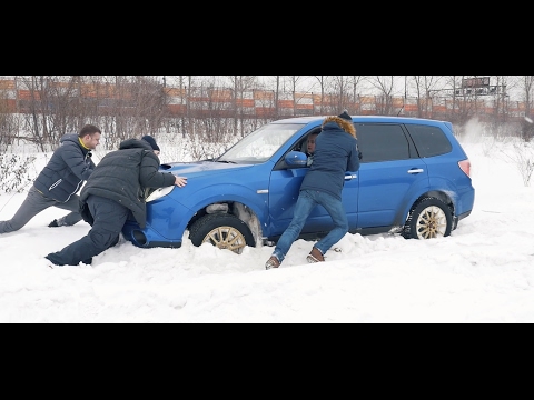 Subaru на бездорожье (снег 40 см)