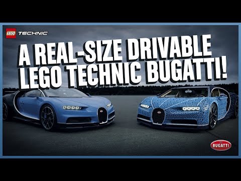 Lego представила полноразмерную копию Bugatti Chiron