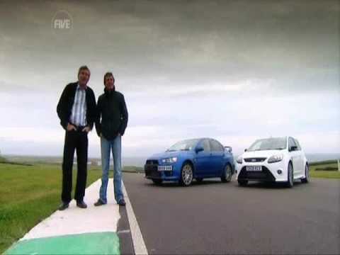 Fifth Gear: Mitsubish Evo X vs Ford Focus Rs