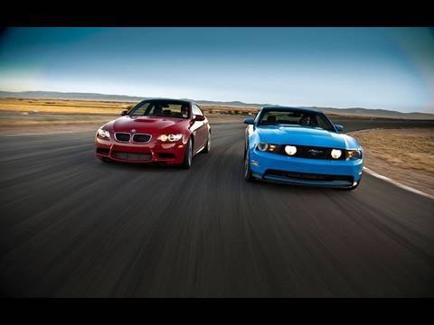 Super Coupes Drag Race!: 2011 Ford Mustang GT vs 2011 BMW M3 Coupe