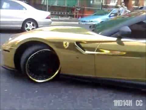 Ferrari da Arabia Saudita banhado a ouro! 