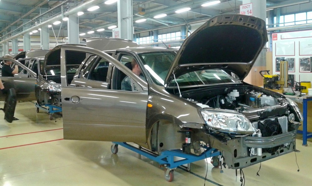Lada Kalina Sport конвейер