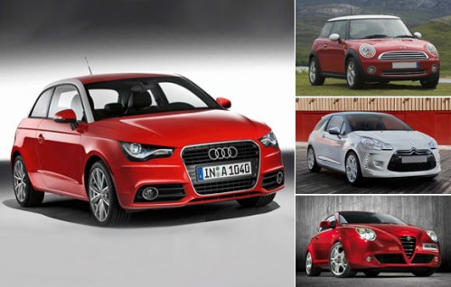 Audi A1, MINI Cooper S, Alfa Romeo MiTo, Citroen DS3