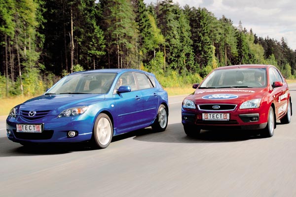 volvo s40 vs mazda 3 vs ford focus 2